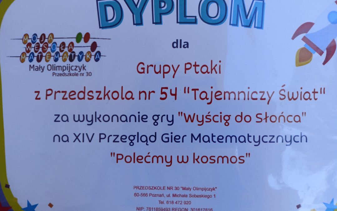 Udział w konkursie ” Polećmy w kosmos”