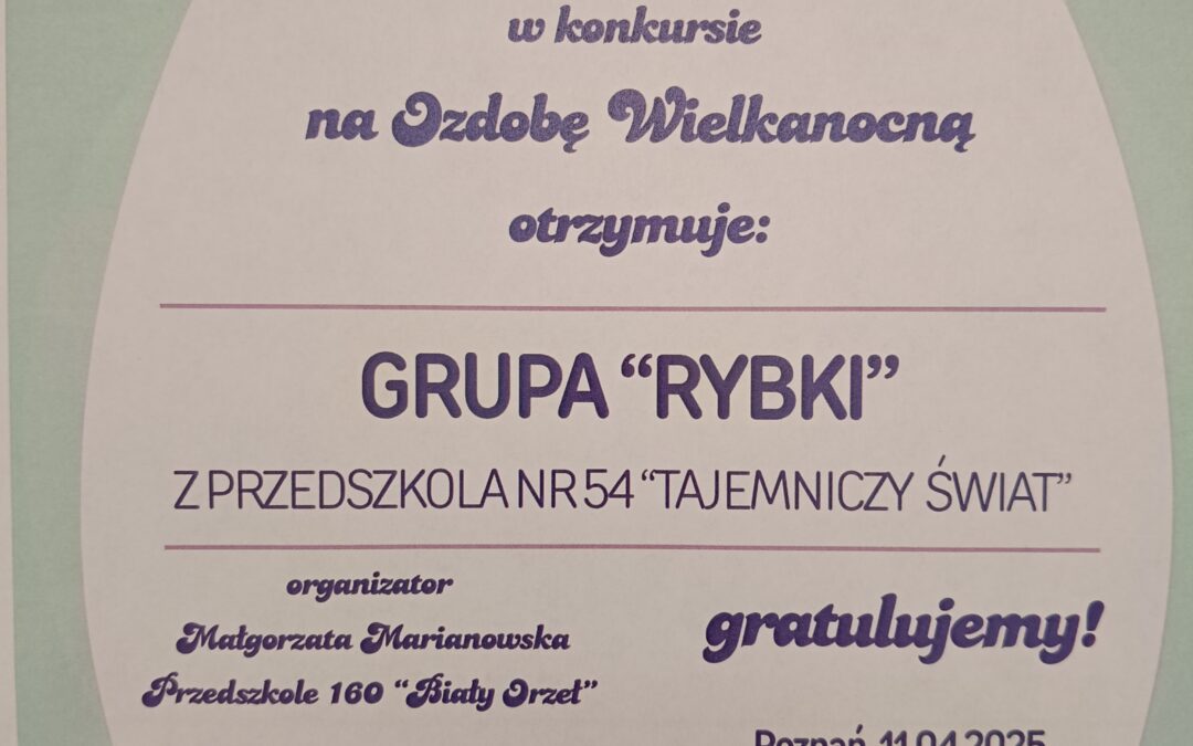 III miejsce w konkursie plastycznym